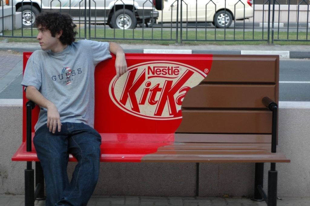 Kitkat guerrilla marketing market burner