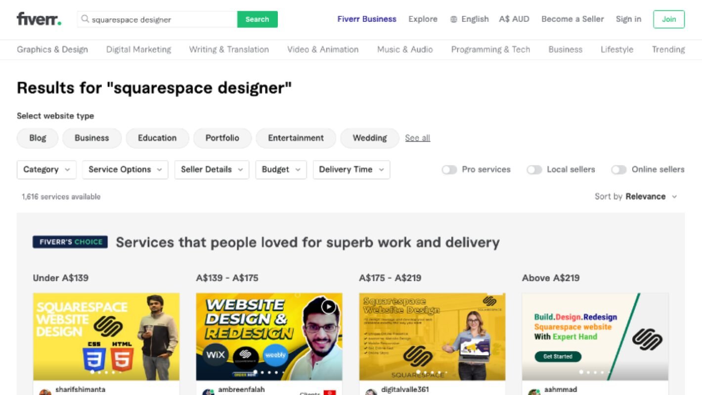 Fiverr freelance services marketplace